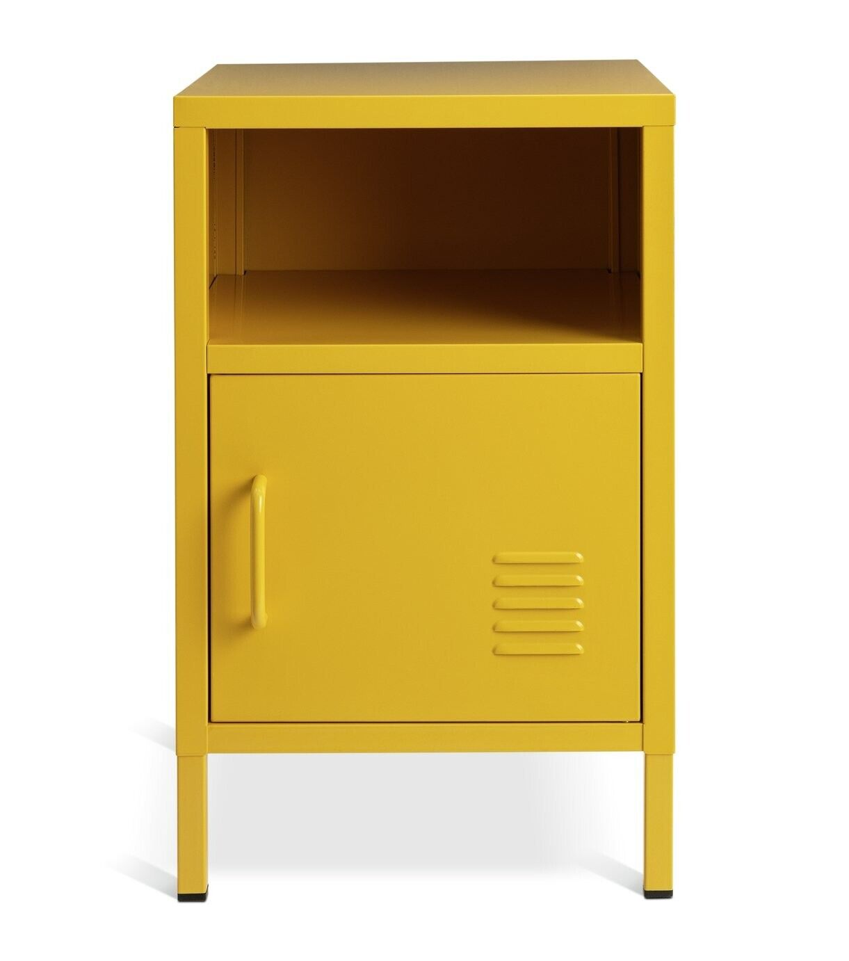 Habitat Stevie 1 Door Bedside Table - Mustard