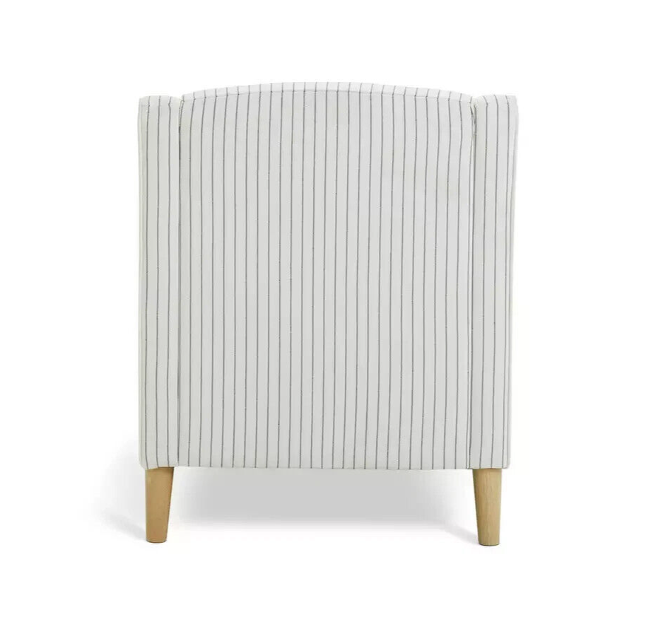 Habitat Dorian Fabric Accent Chair - Black & White