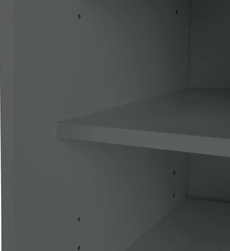 Chloe 2 Door Shoe Storage Cabinet - Grey ( B Grade )