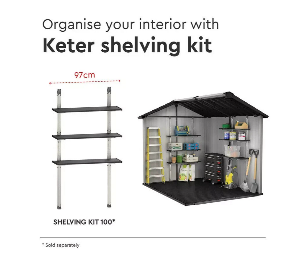 Keter 97cm Shelving Kit