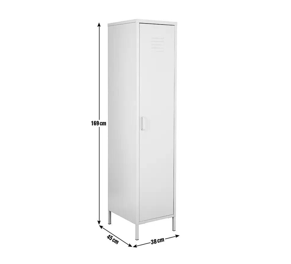 Habitat Stevie Tall 1 Door 4 Shelves Locker - Black