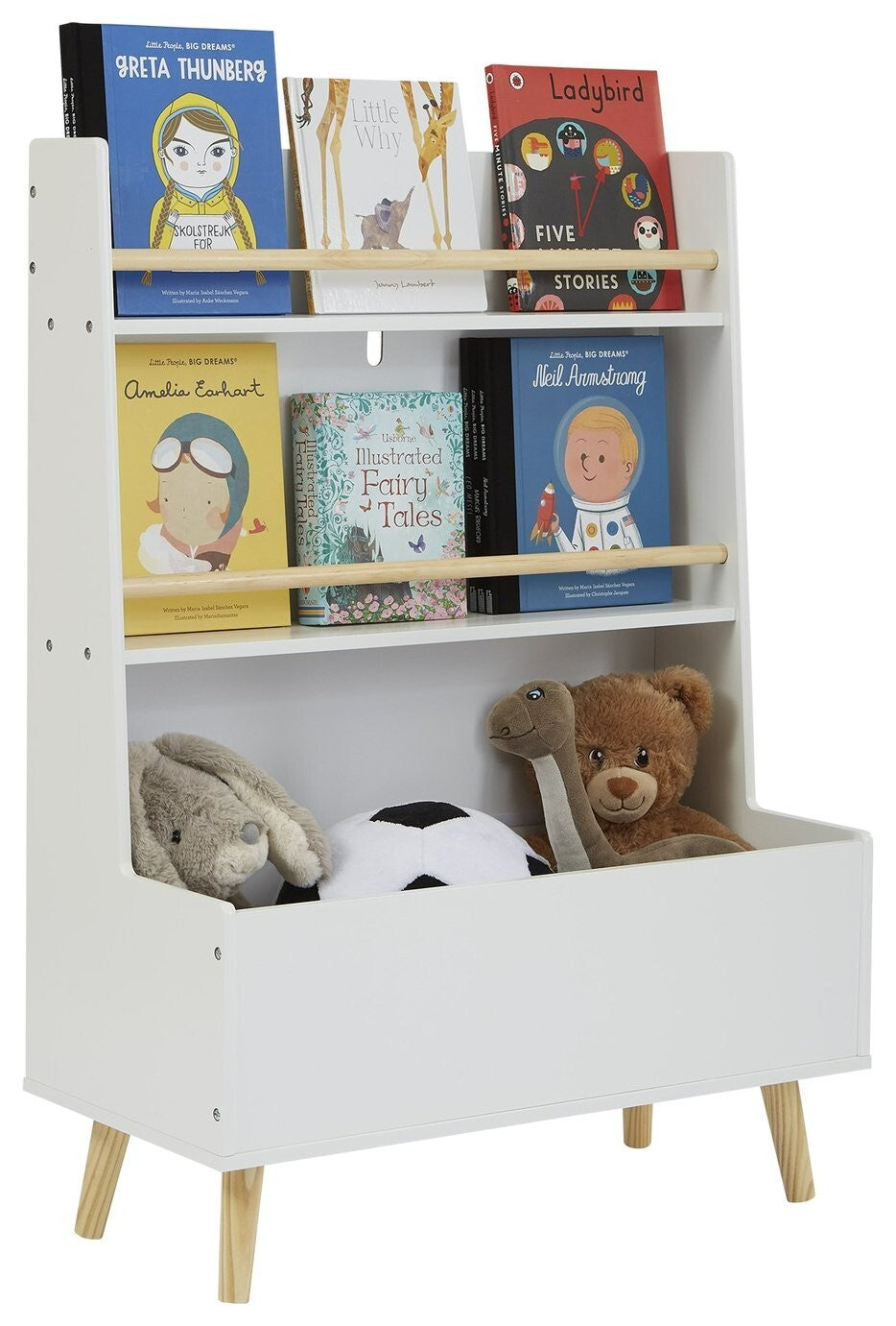 Liberty House Kids Bookcase and Storage Unit - White