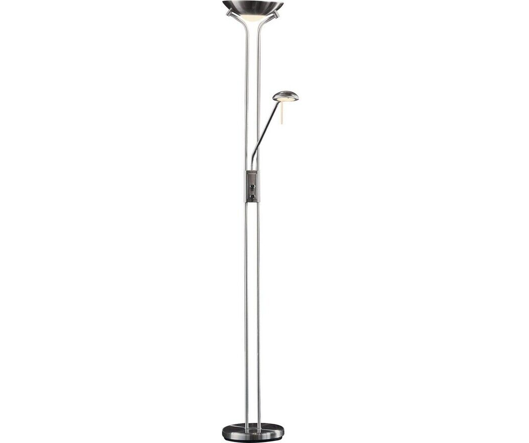 Father & Child Uplighter Floor Lamp - Chrome | Living Room Reading Light  Lamp