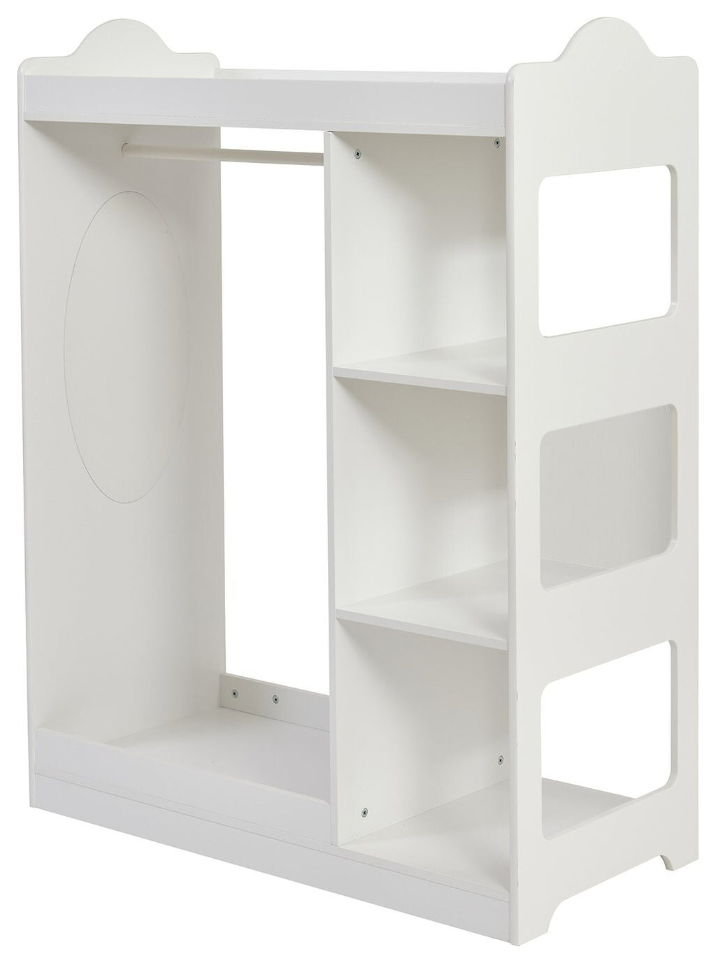 Liberty House Kids Dressing Rail with Mirror - White