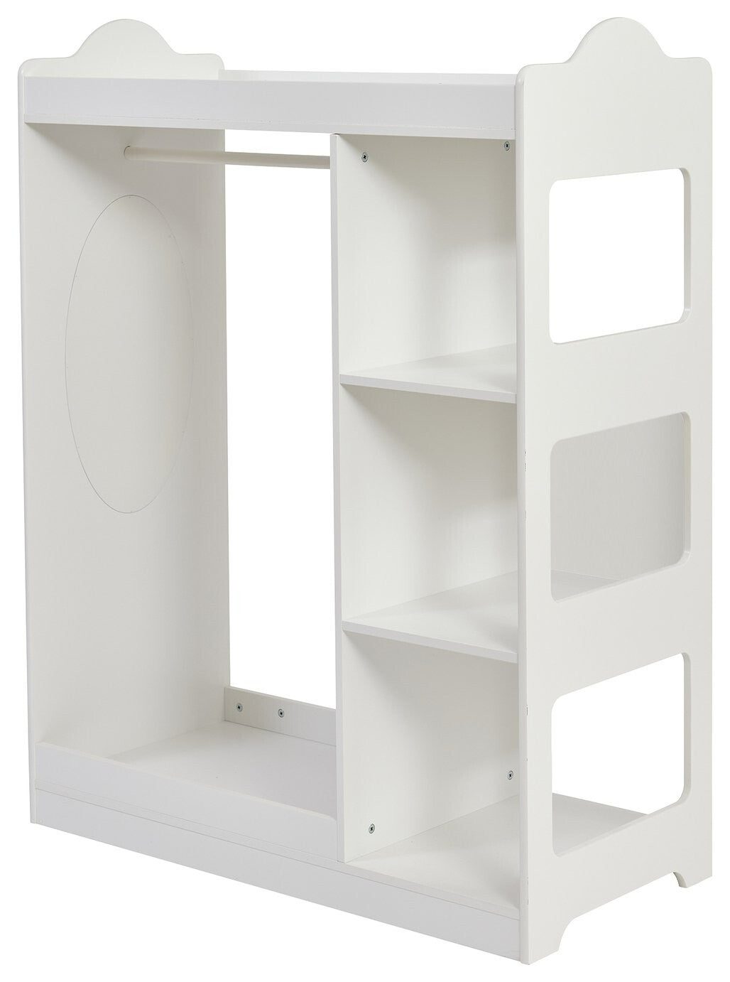 Liberty House Kids Dressing Rail with Mirror - White