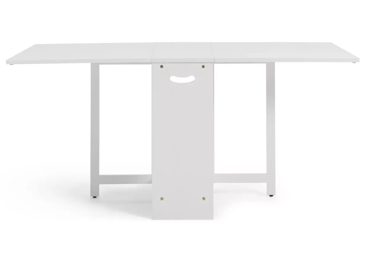 Habitat Home Toby Folding 4 - 6 Seater Dining Table - White | Kitchen Furniture