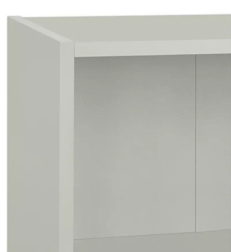 Malibu Short Wood Effect Bookcase - Grey