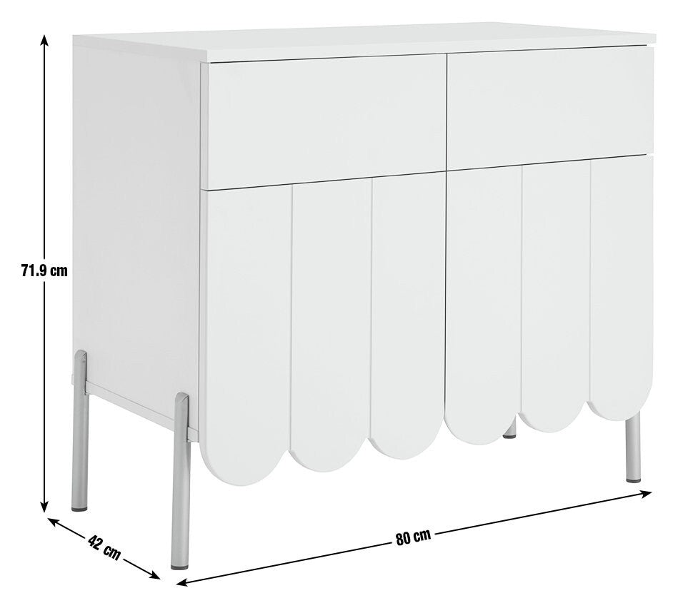 Habitat Fala 2 Door 2 Drawer Sideboard - Natural