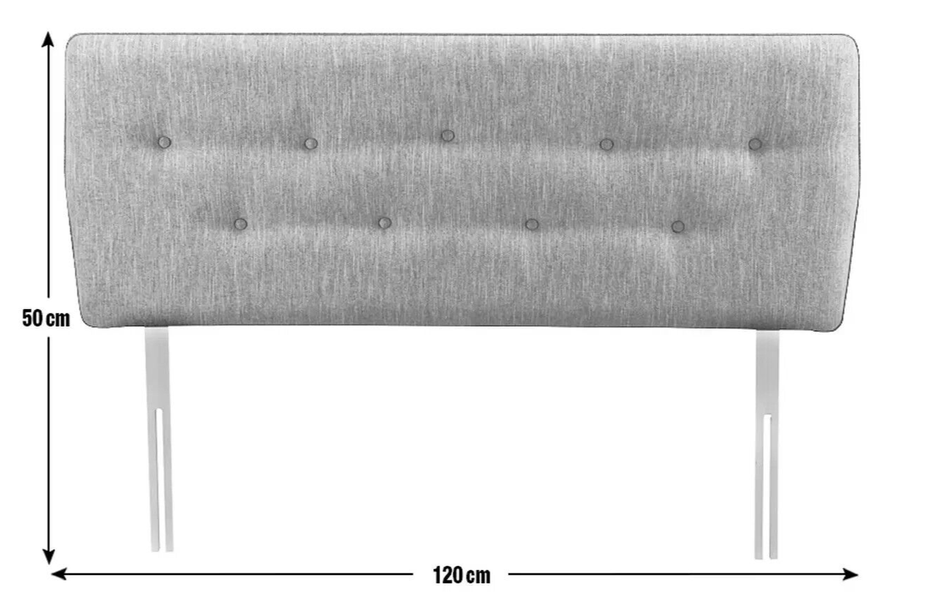 Skandi Small Double Headboard - Light Grey