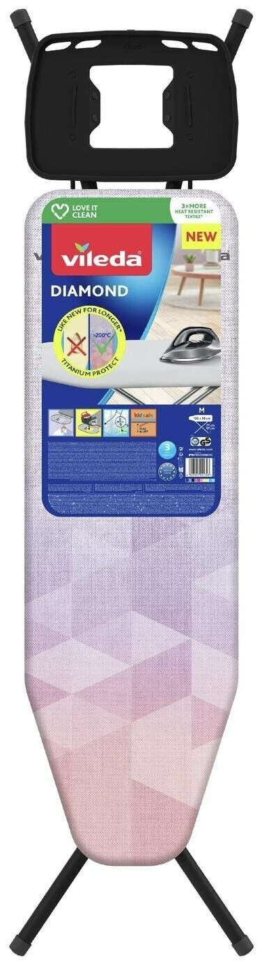 Vileda 120x38cm Diamond Ironing Board
