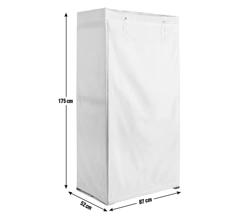Covered Single Wardrobe - Cream
