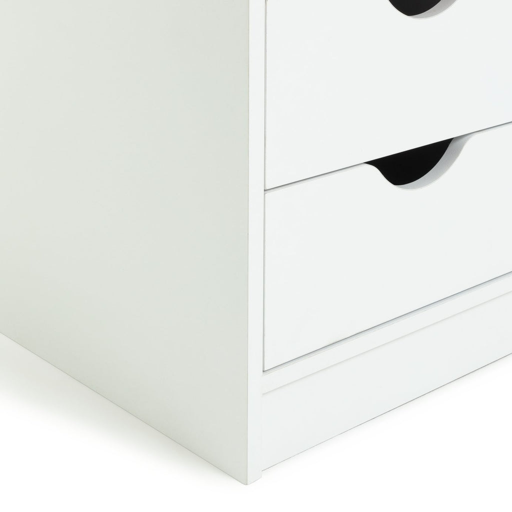Kids Pagnell 3 Door 4 Drawer Wardrobe - White | large kids wardrobe