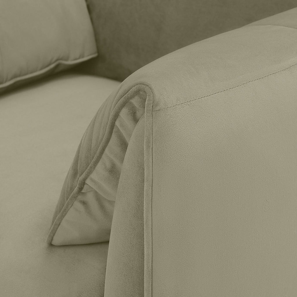 Habitat Bexley Fabric Cuddle Chair in a Box - Olive