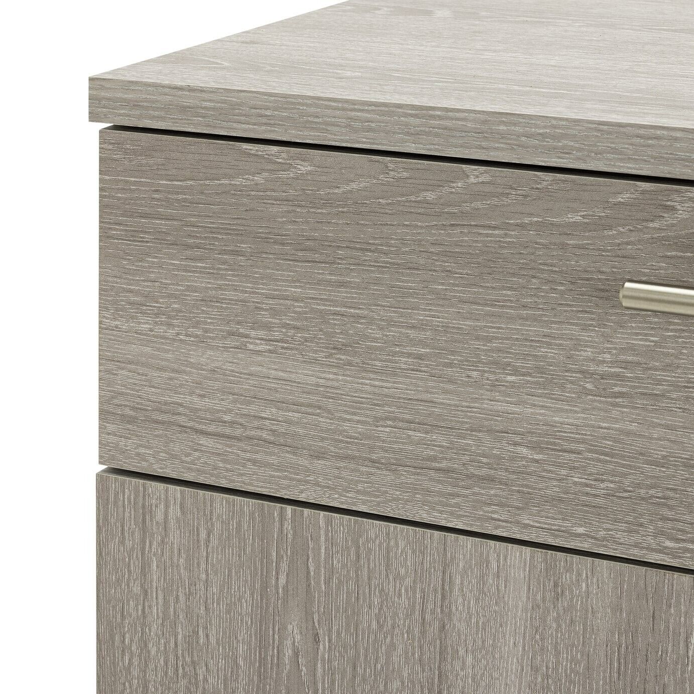 Brisbane 2 Door Shoe Storage Cabinet - Grey & Oak