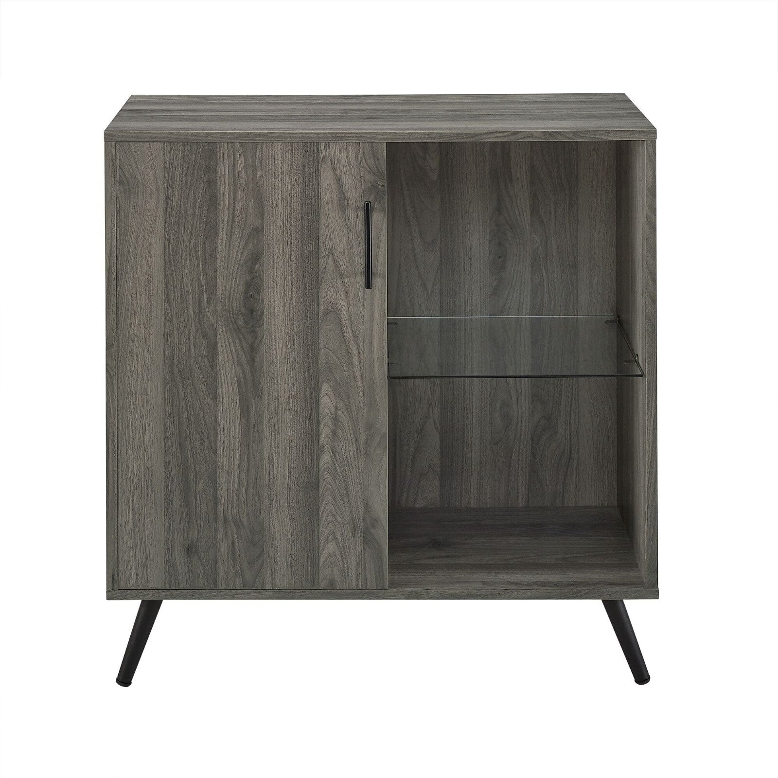 Walker Edison Buffet Sideboard Cabinet Storage Unit With Shelf - Slate Grey