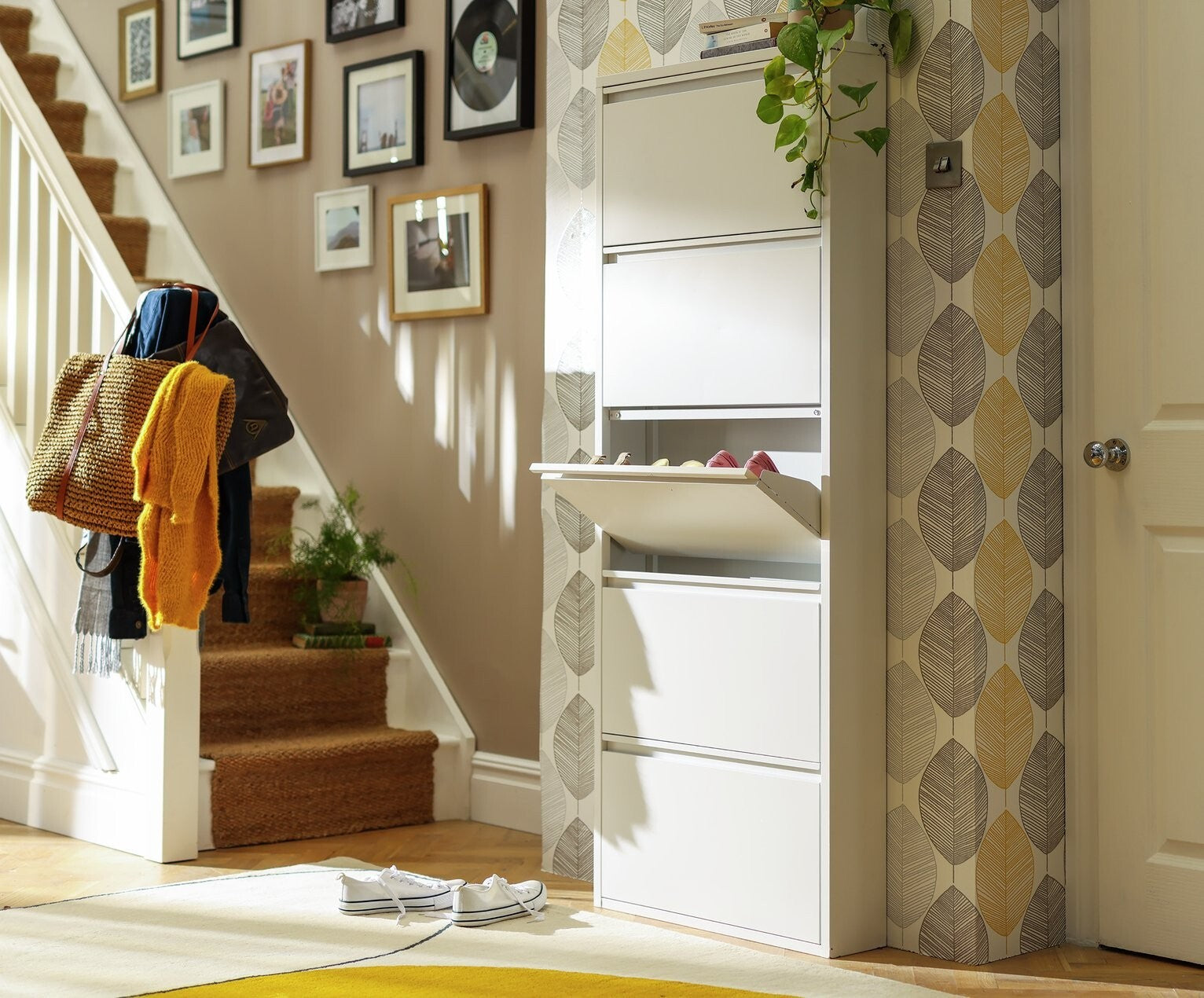 Habitat Daxton 5 Shelf Metal Shoe Storage - White