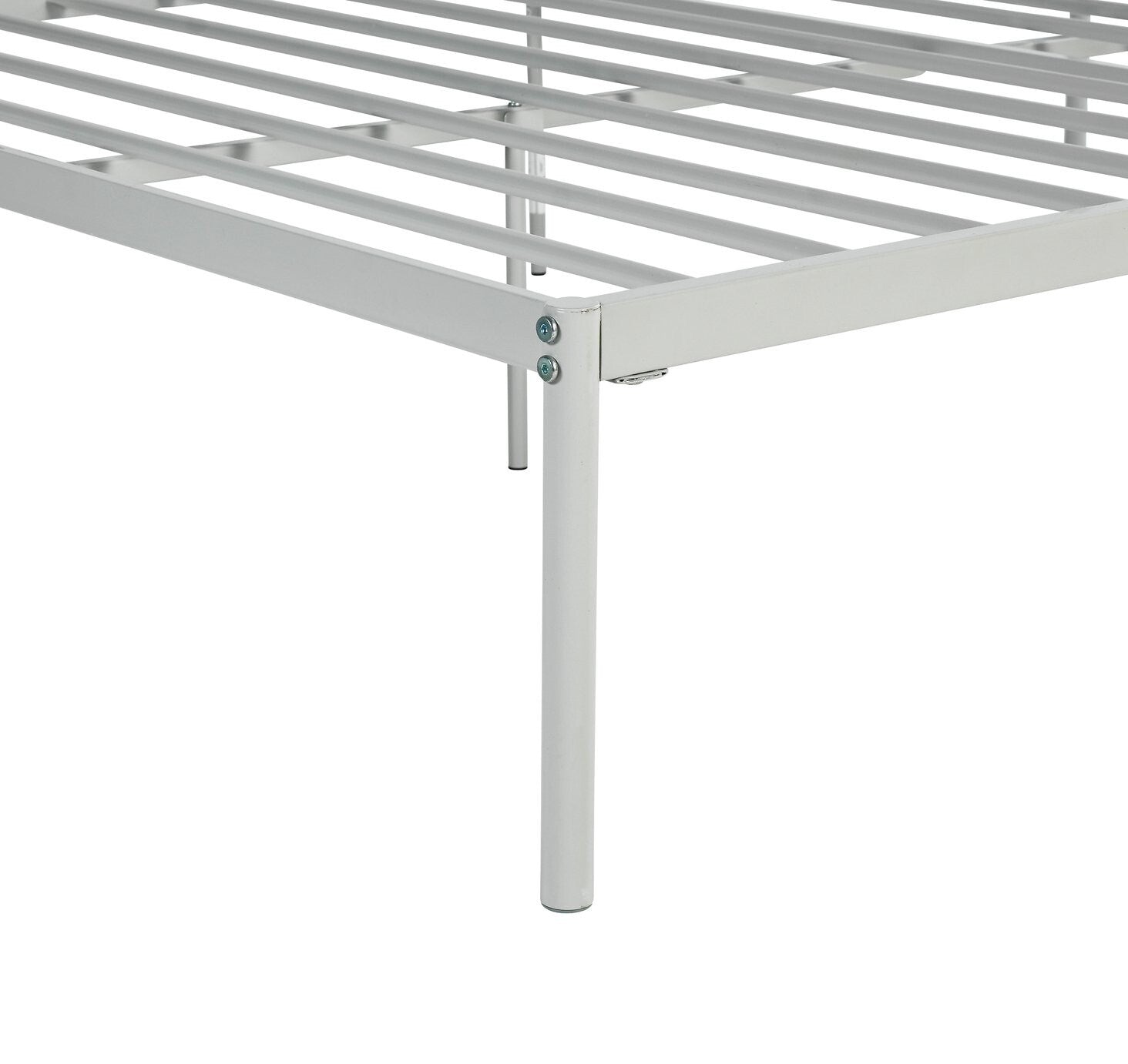 Freja Double Metal Bed Frame - Silver ( B Grade 13946 )