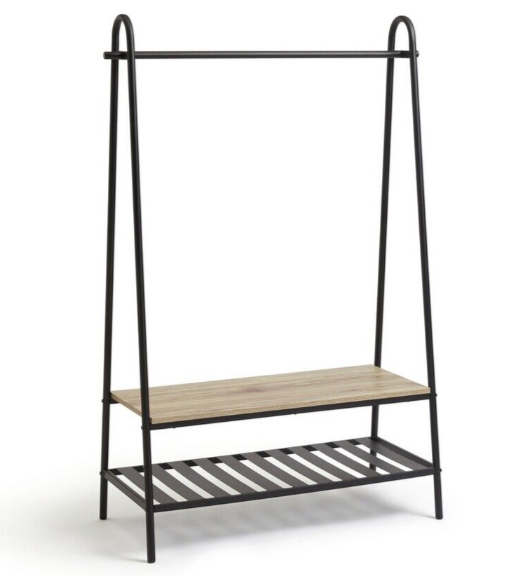 Habitat Turner Clothes Rail with Shoe Rack - Black