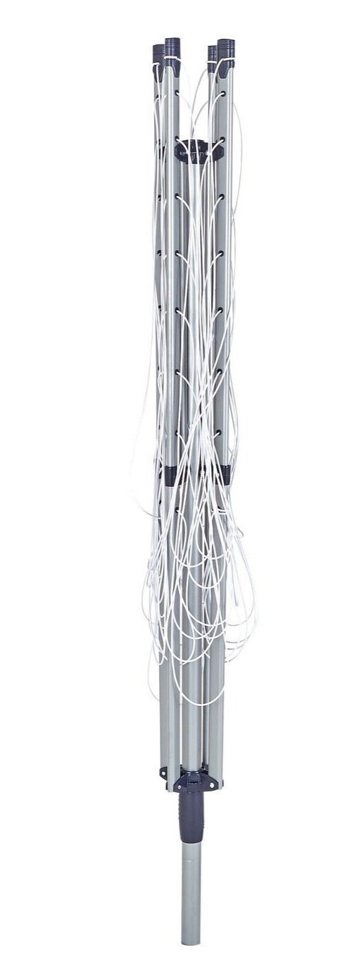 Home 50m 4 Arm Rotary Airer | Outdoor Indoor Clothes Drying Laundry Washing Line