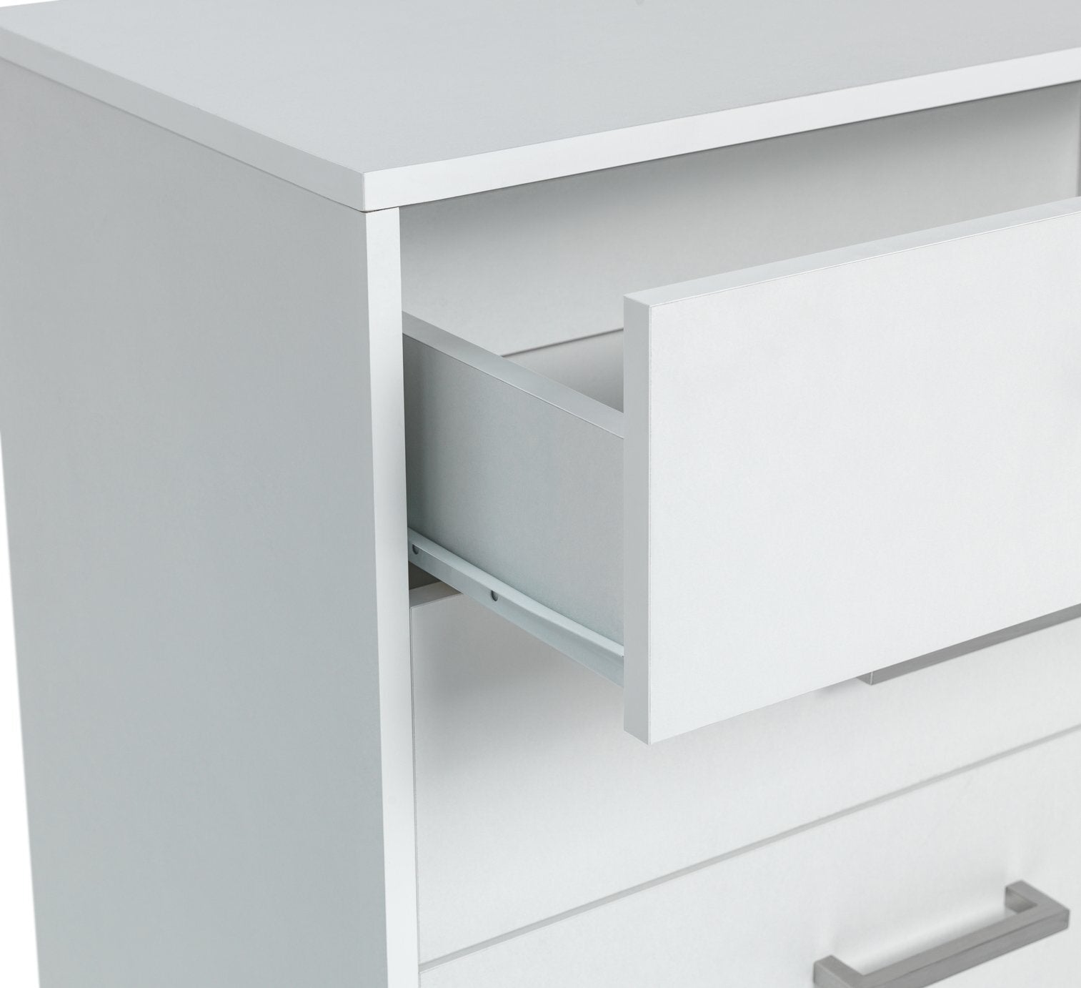 Home Oslo 5 Drawer Chest - White | Stylish Storage Furniture Bedroom Living Room