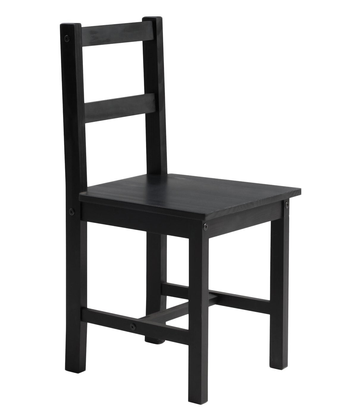 Raye Solid Wood Dining Table & 4 Black Chairs ( B Grade 42046 - 42049  )