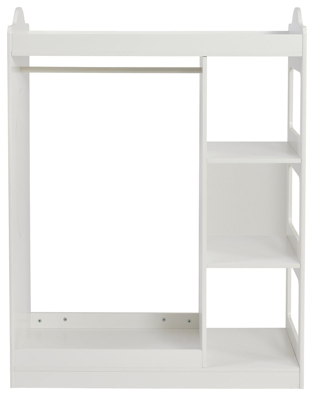 Liberty House Kids Dressing Rail with Mirror - White