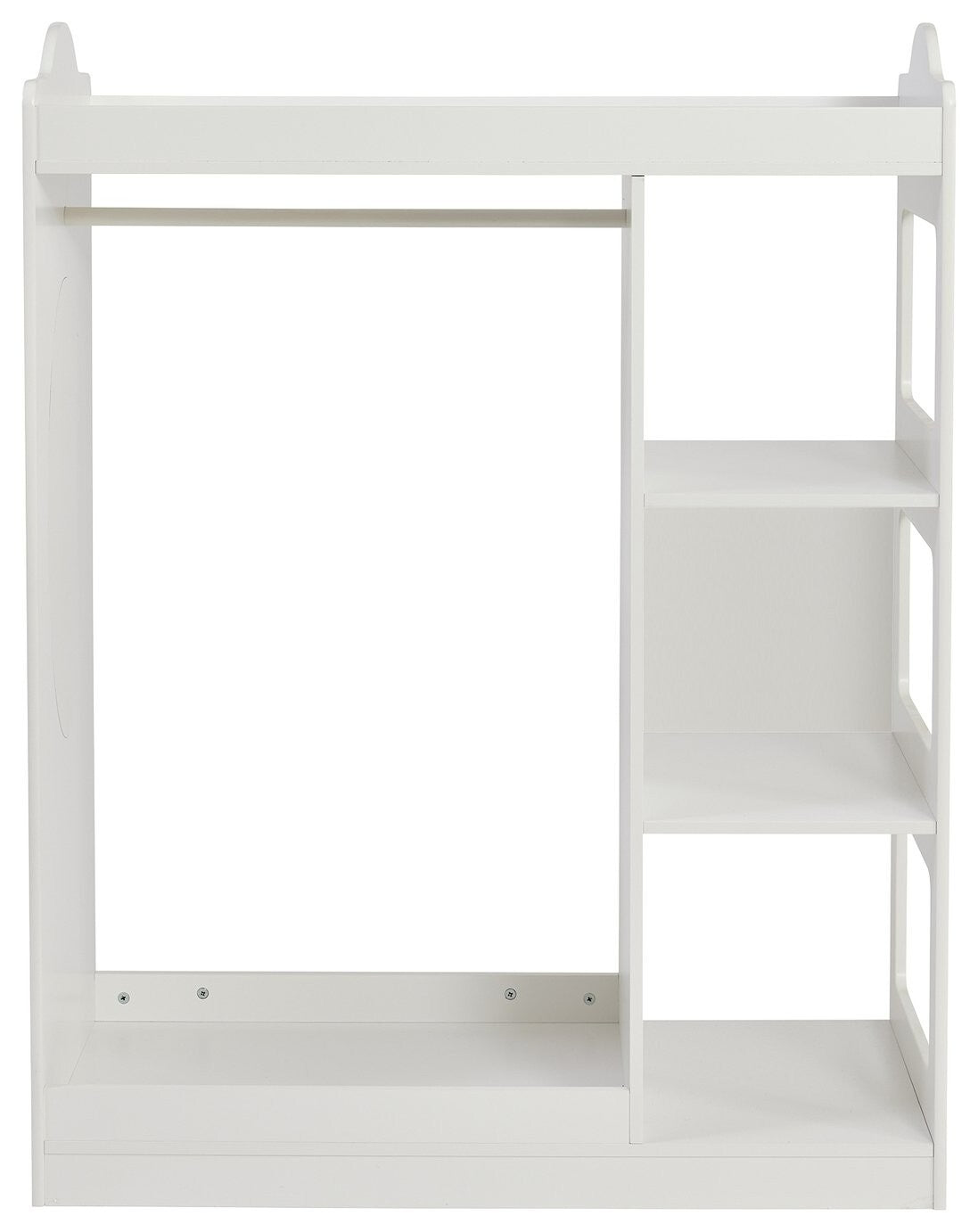 Liberty House Kids Dressing Rail with Mirror - White