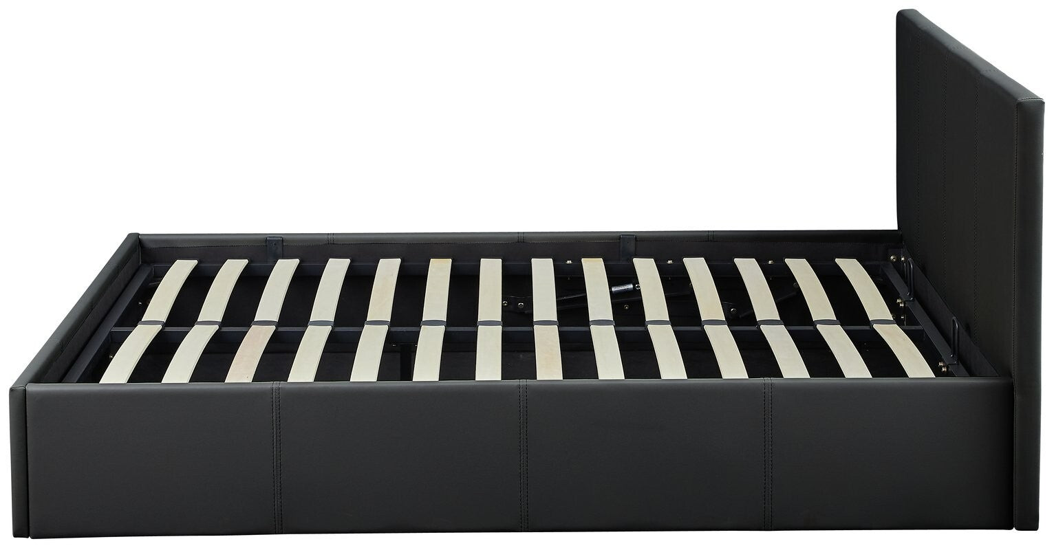 Home Lavendon Kingsize End Open Ottoman Bedframe-Black