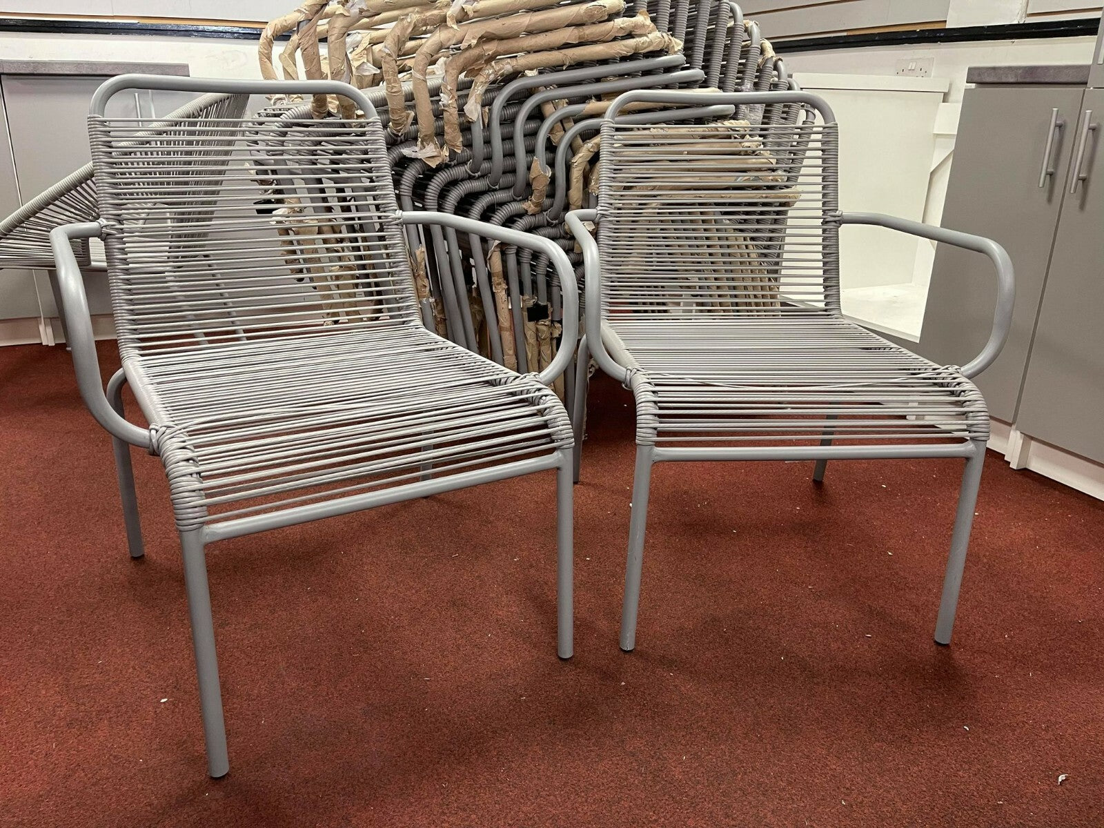 Ipanema garden chairs grey x2
