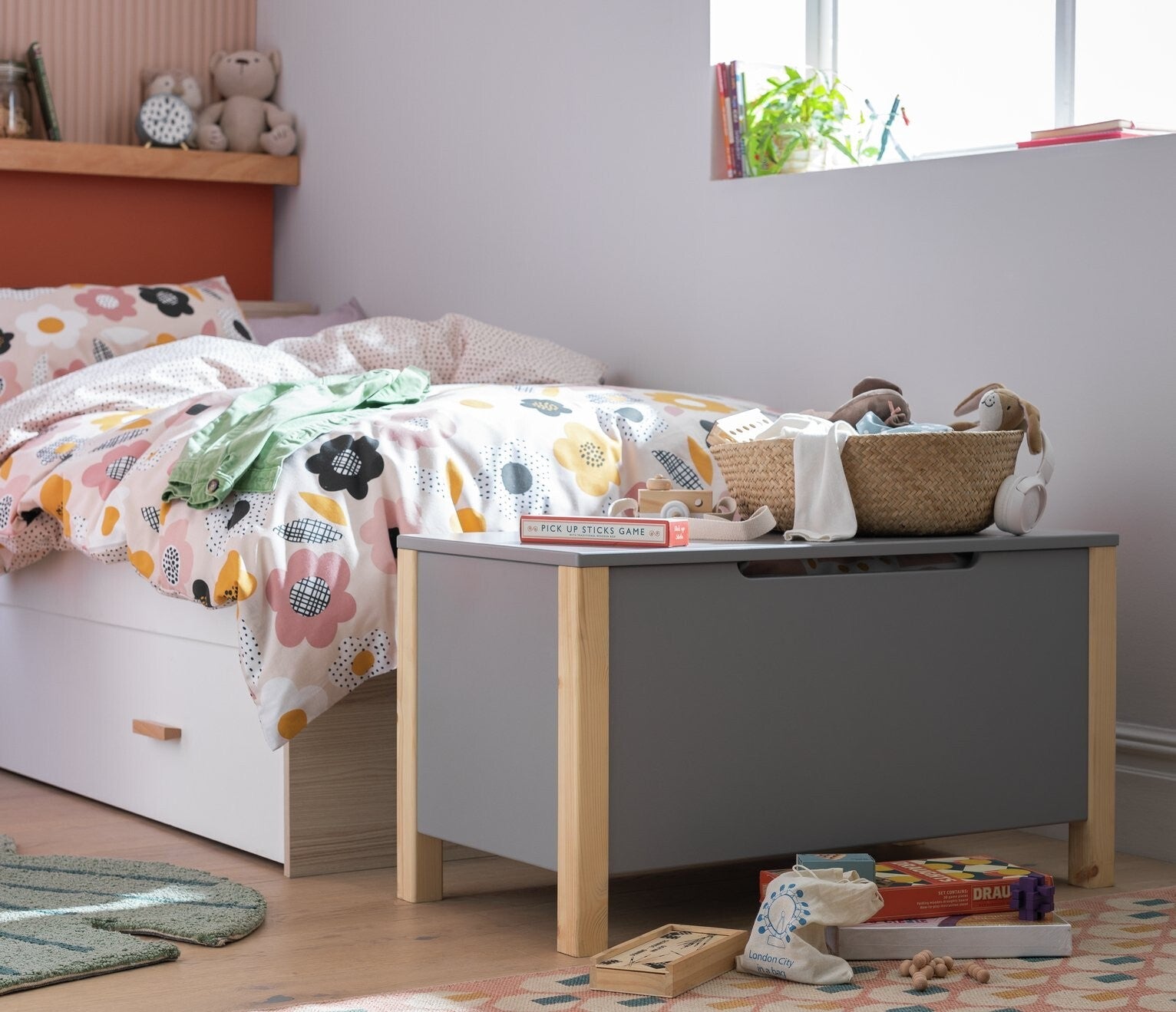 Habitat Kids Billie Toy Box - Grey