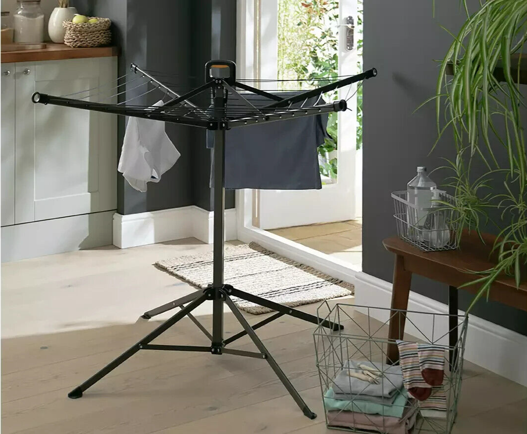 Home 17m Freestanding Portable Washing Line | Outdoor Clothes Dryer for Garden