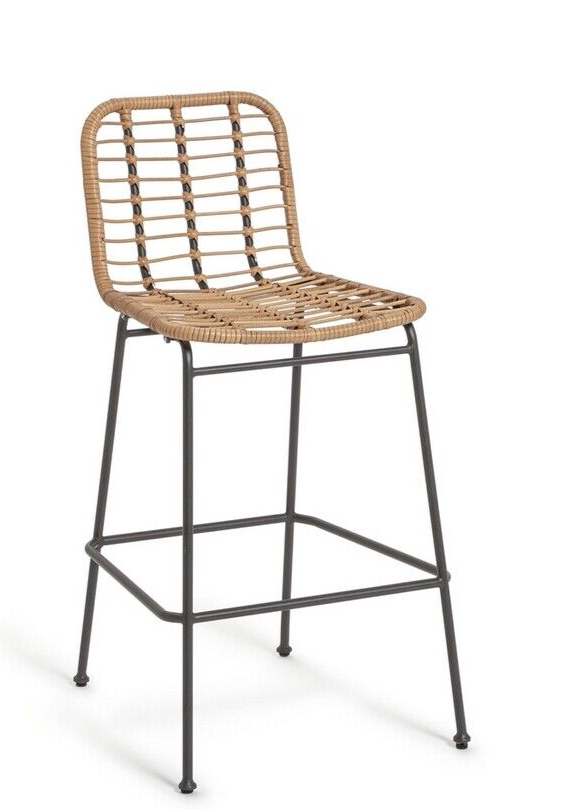 Habitat 2 Seater Bamboo Garden Bar Bistro Set | Outdoor Patio Table Chairs