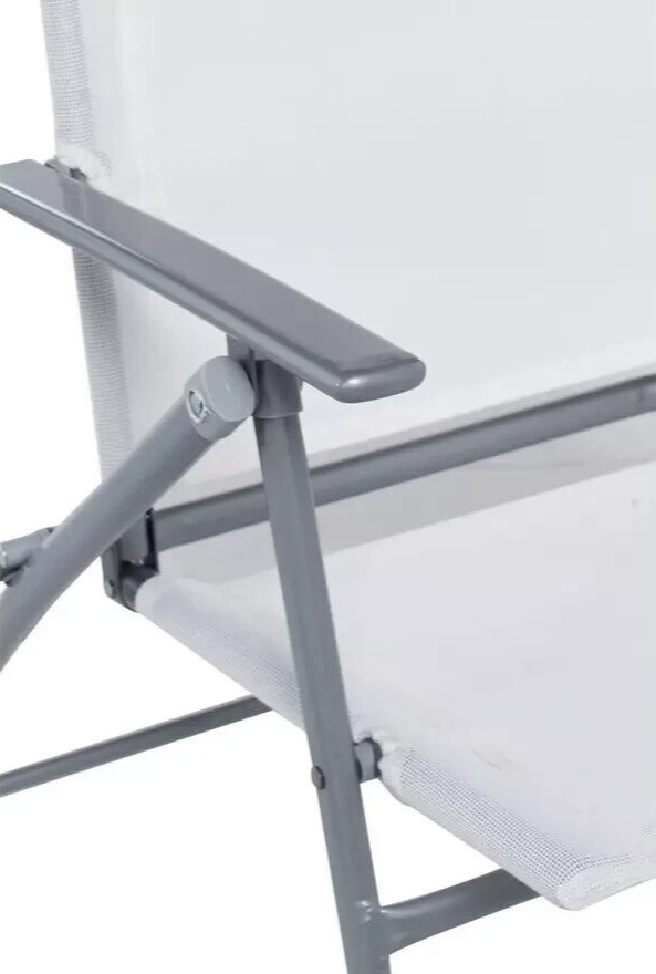 Home 4 Seater Folding Metal Patio Set - Siler | Table and Chairs Patio Set