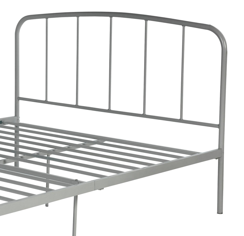 Freja Small Double Metal Bed Frame - Silver