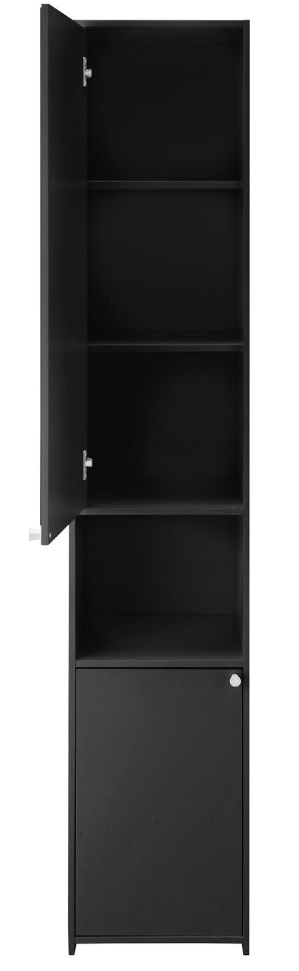Home Prime Mirrored Tallboy - Black
