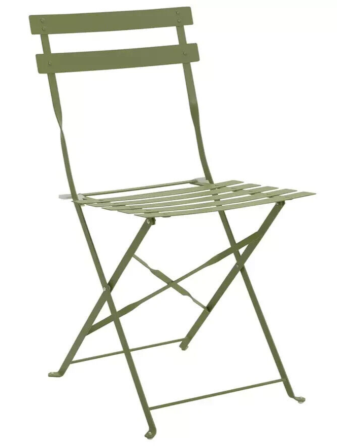 Habitat Eve 4 Seater Folding Metal Patio Set - Light Green (B Grade 16025-16022)