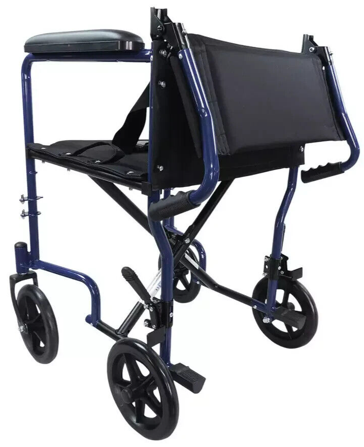 Aidapt Steel Compact Blue Transit Chair