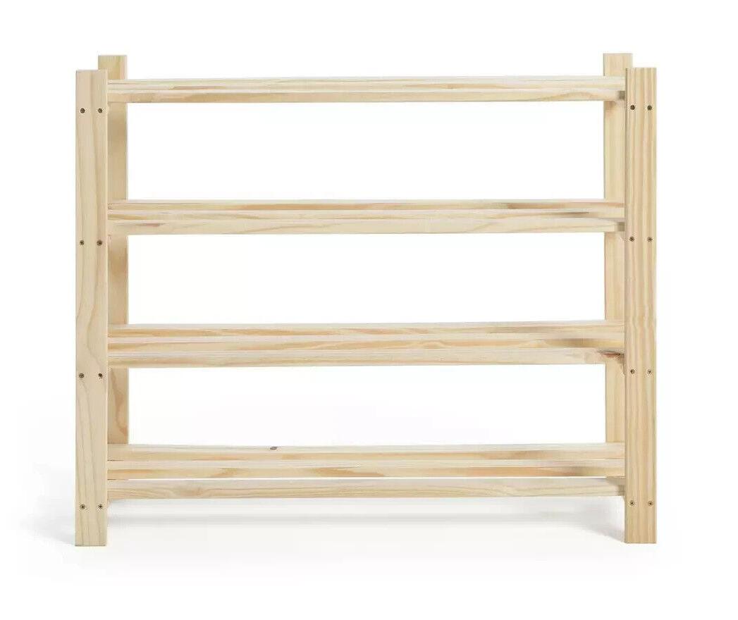 Karee 4 Shelf Shoe Storage Rack - Pine