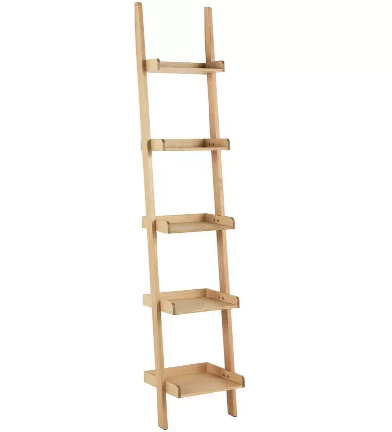 Habitat Jessie Oak Veneer Narrow Ladder Shelf