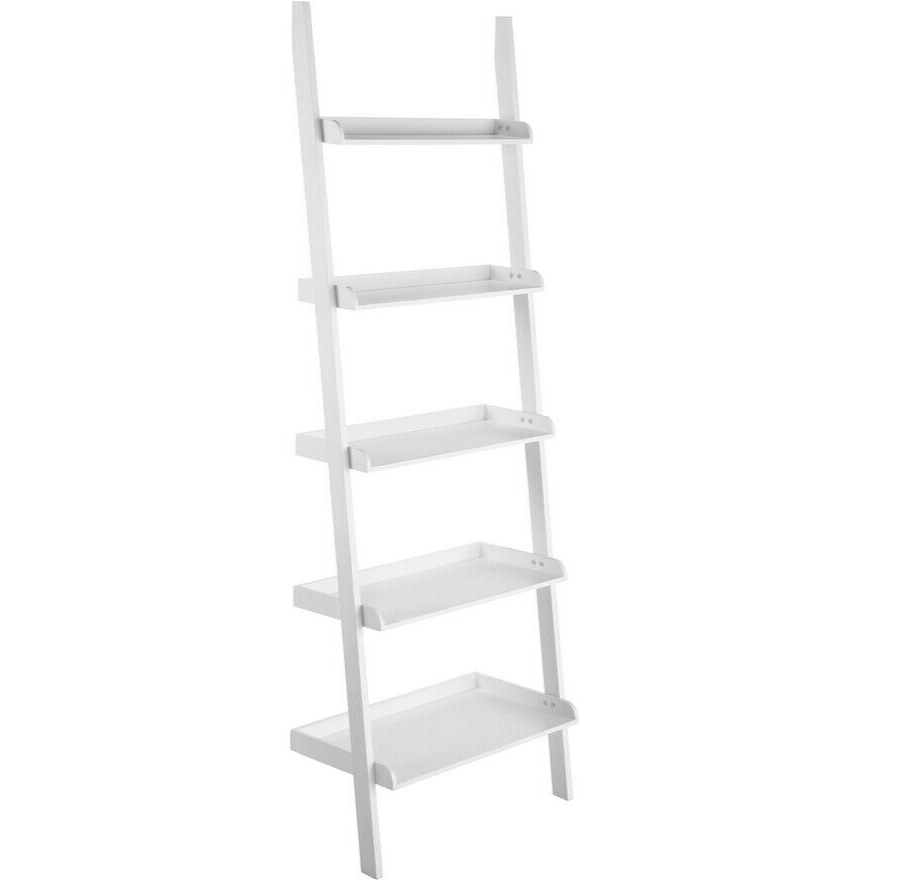 Habitat Jessie Ladder Shelf - White | Wall-Mounted Storage Living Room or Office