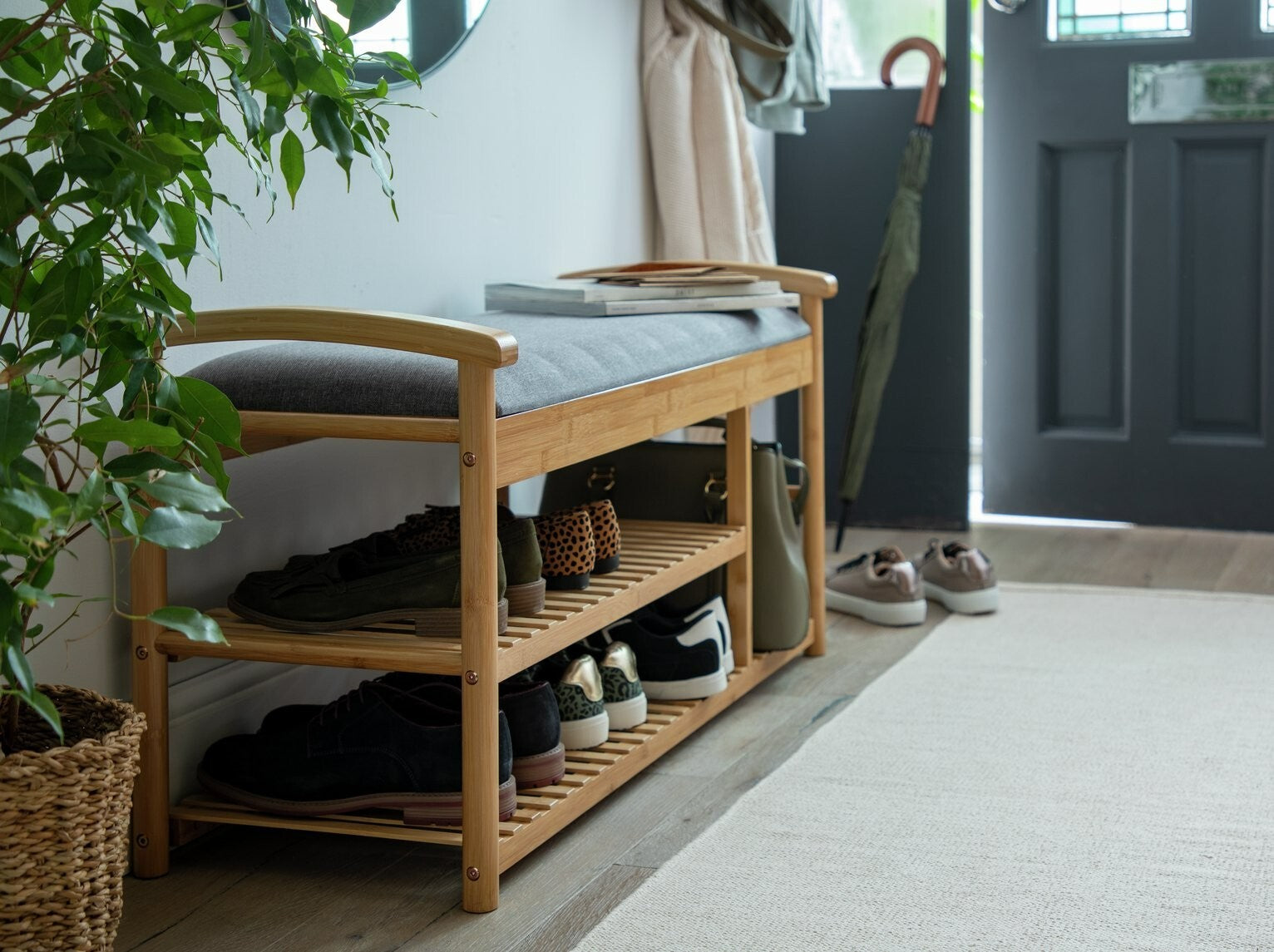 Habitat Apia Shoe Storage Bench - Natural