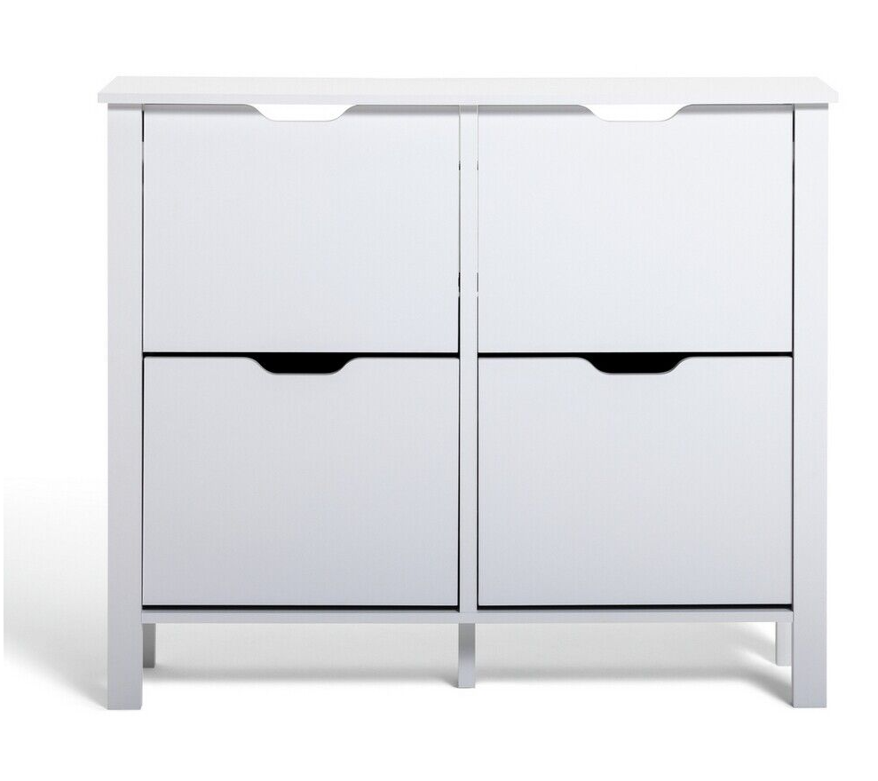 Habitat Compton 4 Shelf Shoe Storage Cabinet - White ( B Grade 36824 - 36825 )