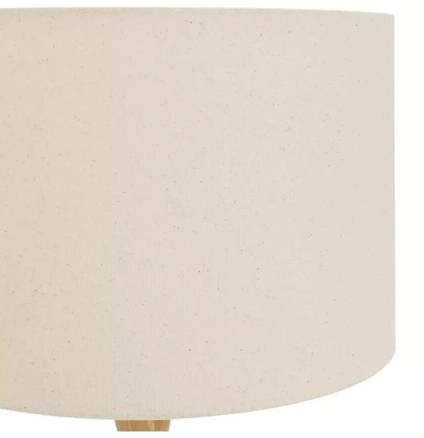 Habitat Bobbin Ash Wood Stick Floor Lamp - Natural