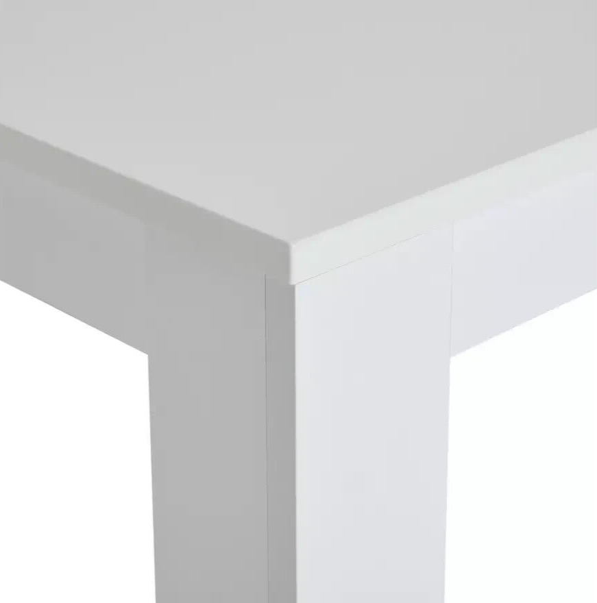 Miami Gloss 4 Seater Dining Table - White