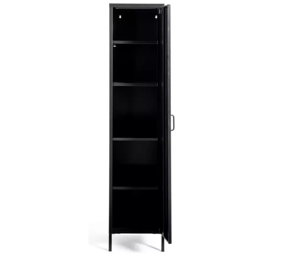Habitat Stevie Tall 1 Door 4 Shelves Locker - Black