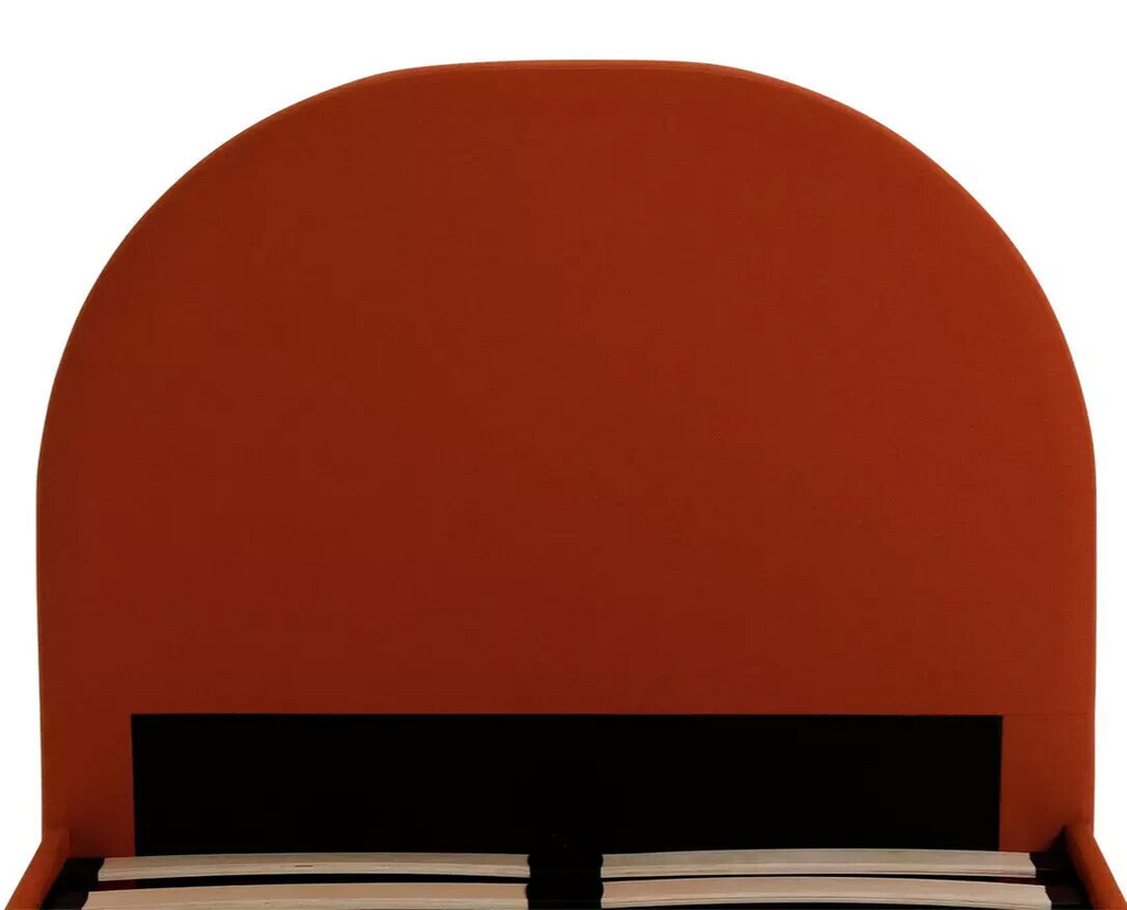 Olivia Single Bed Frame Orange | Wooden Sturdy Furniture Kids Teen with Mattress