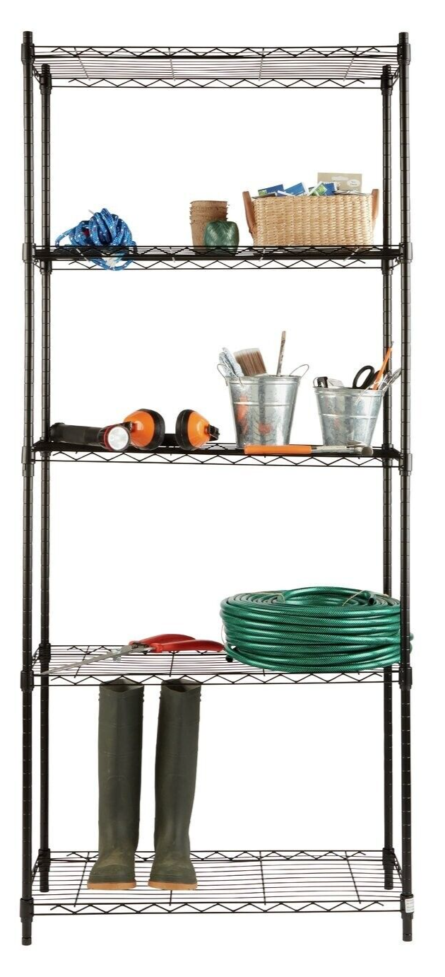 Habitat 5 Tier Heavy Duty Steel Garage Shelving Storage Unit Small
