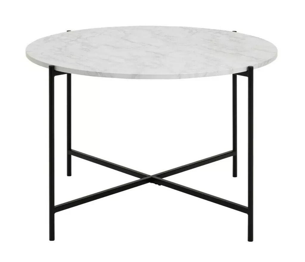 Jules Round Coffee Table - Black & White