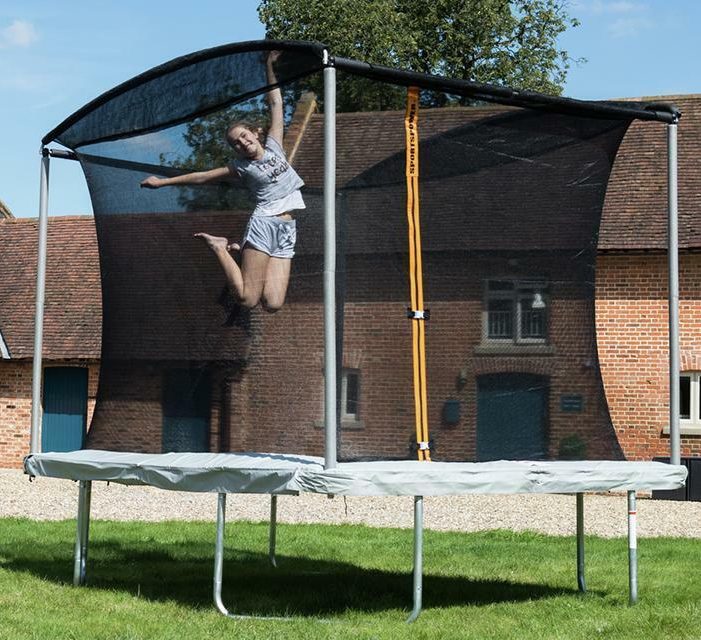 Sportspower 10ft x 8ft Rectangular Trampoline & Enclosure | Garden Jumping Toy