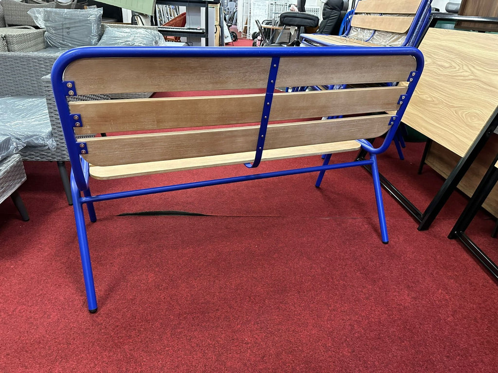 Habitat 2 Seater Wooden Garden Bench - Blue